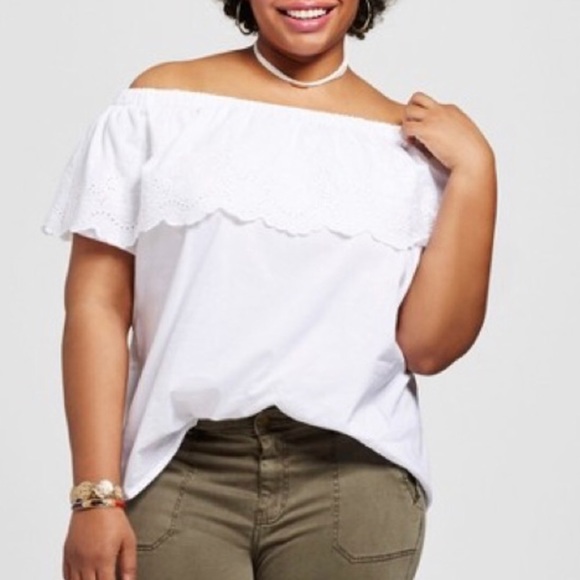 white plus tops